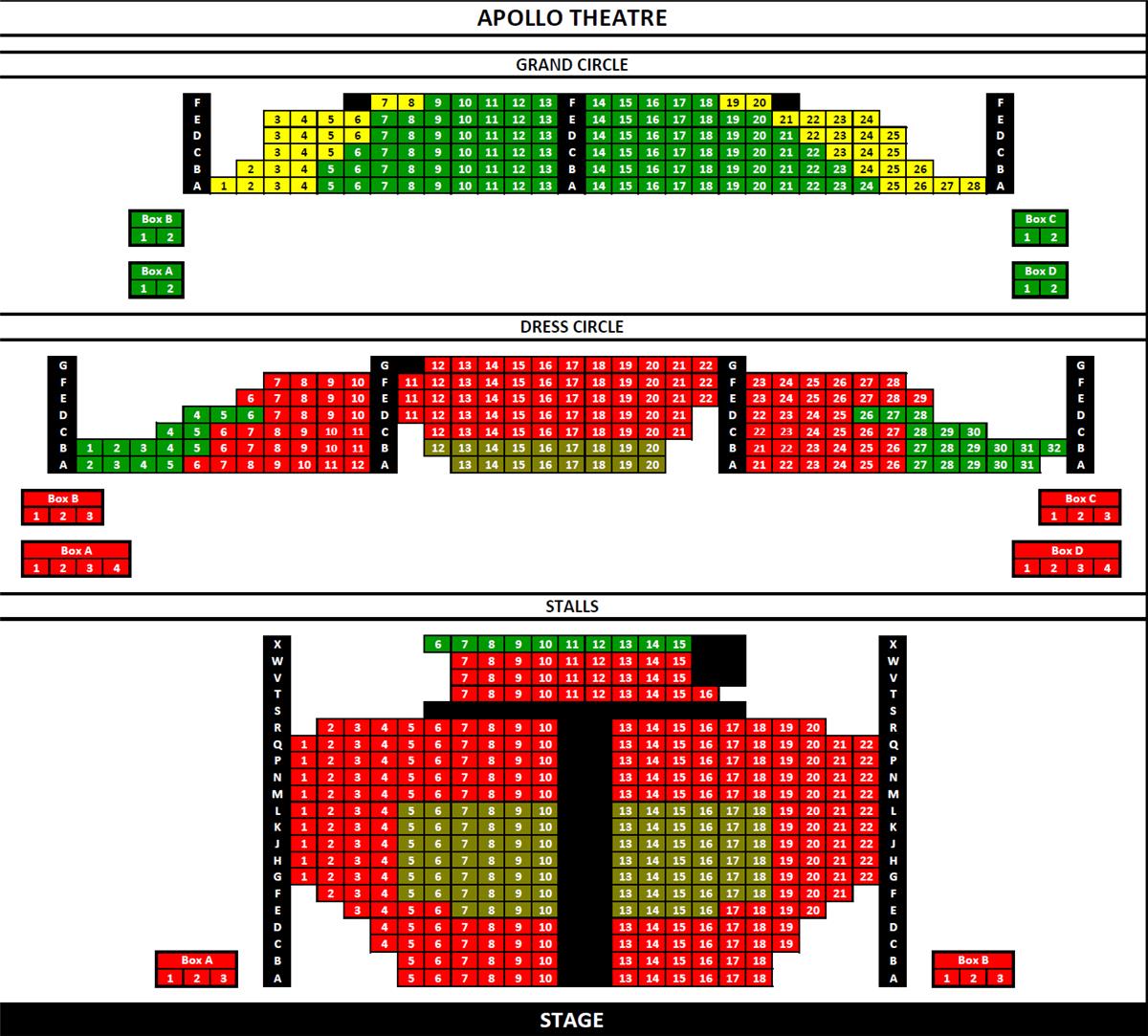 Royal Theatre Victoria Seating Chart