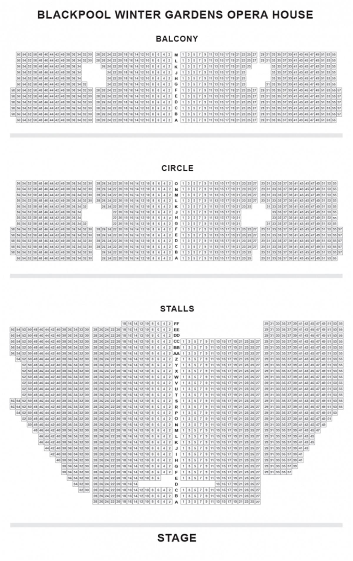 Blackpool opera house layout Blackpool opera house layout