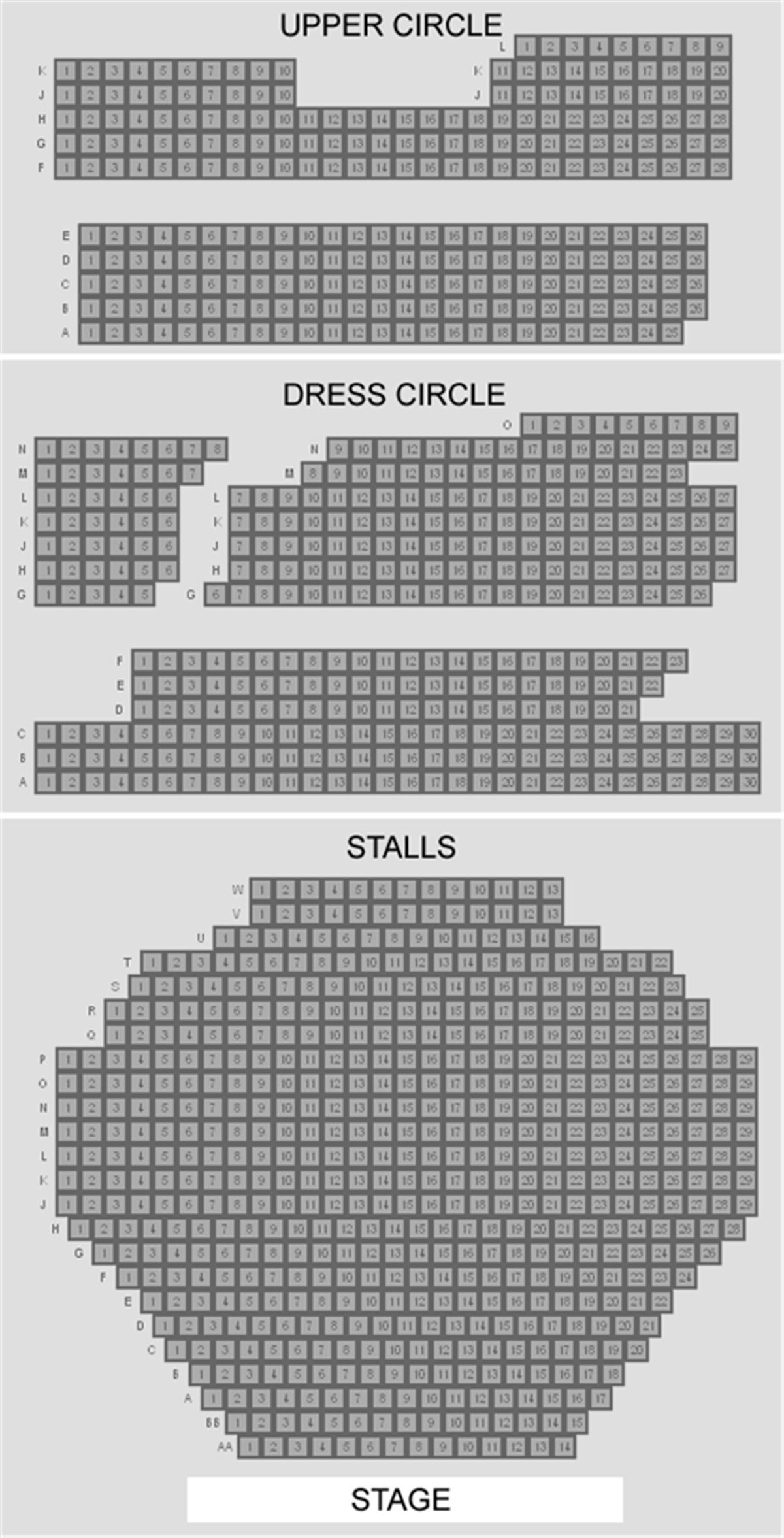 Savoy Theatre Seat Plan for Dreamgirls Savoy Theatre Seat Plan for Dreamgirls