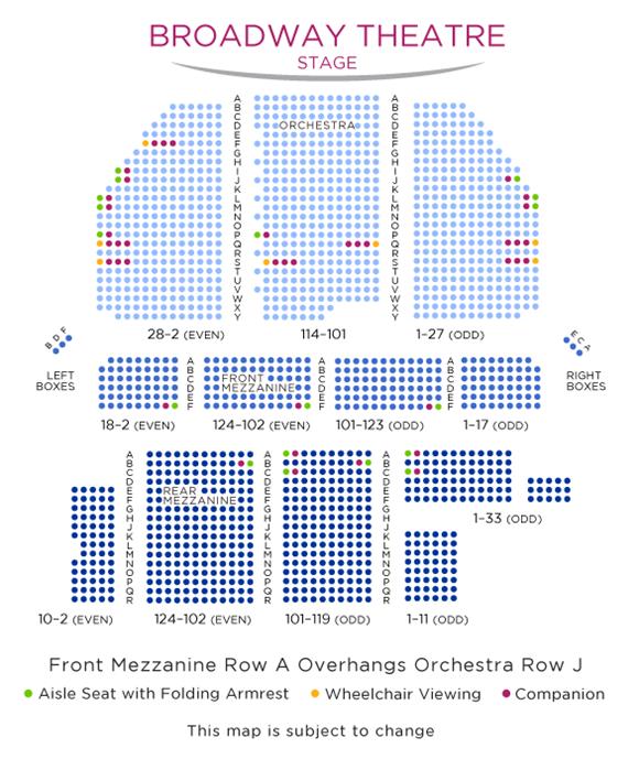 West Side Story Seating Chart