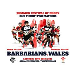 Barbarians v Wales Double Header Tickets